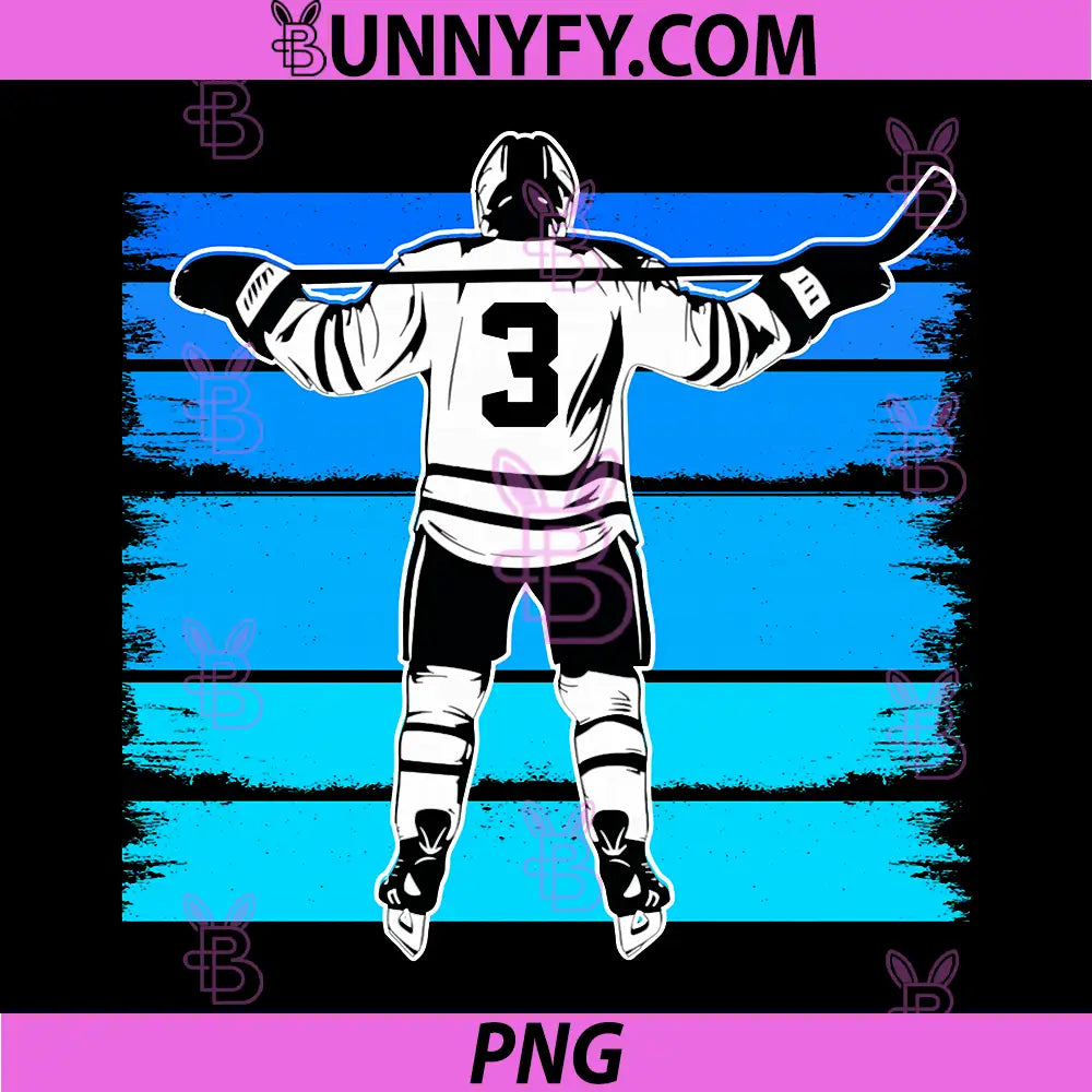 Ice Hockey Number 3 PNG, 3rd Birthday 3 Year Old Hockey PNG