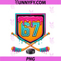 Ice Hockey Drip Number 67 PNG, Ice Hockey Player PNG