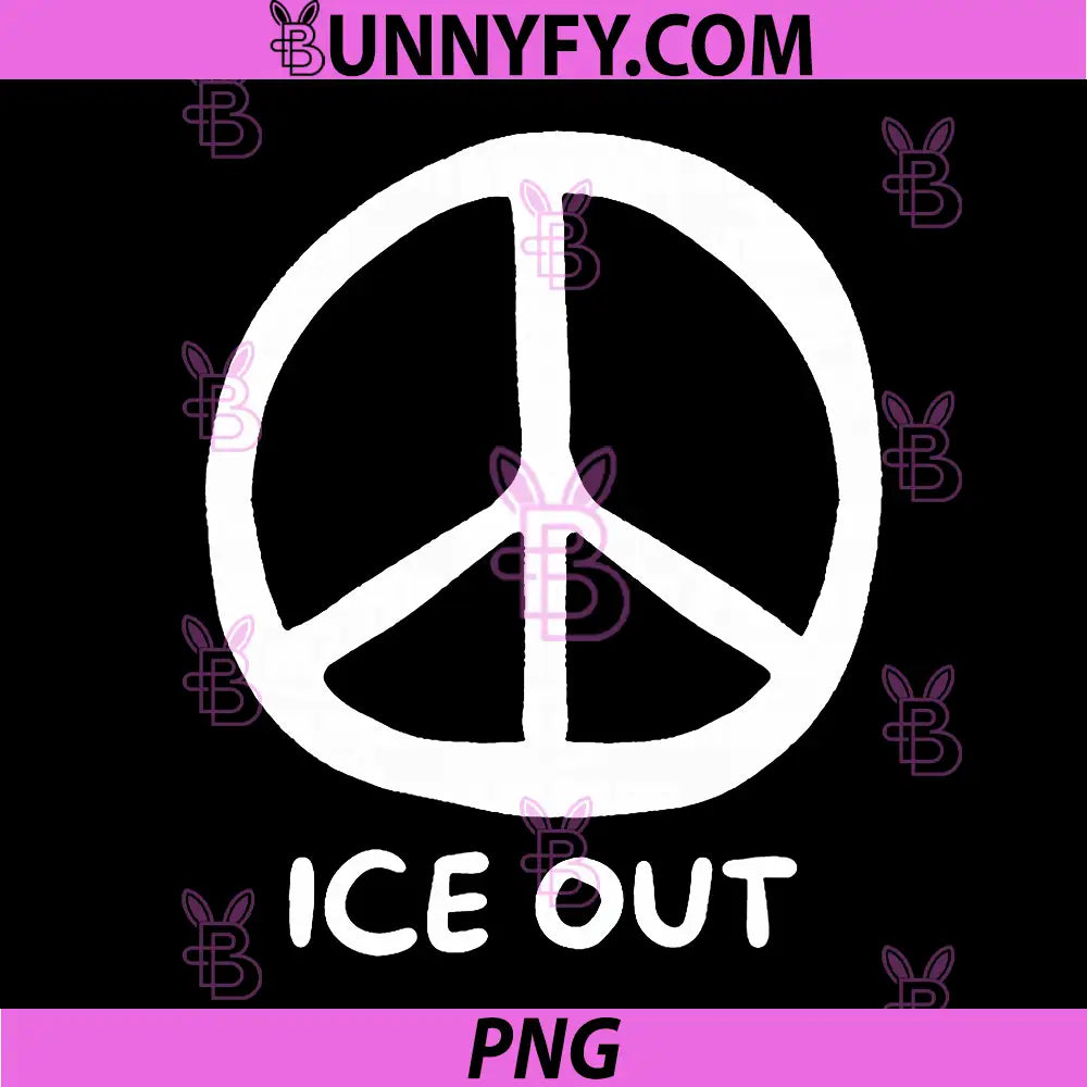 Ice Out PNG, Peace Symbol PNG