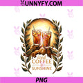 Iced Coffee And Sunshine PNG, Summer Caffeine Addict PNG
