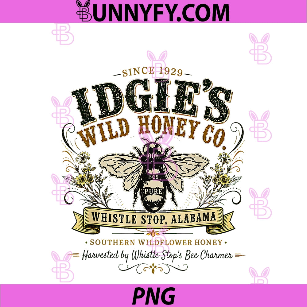 Idgie's Wild Honey Co PNG, Southern Whistle Stop Café Vintage PNG