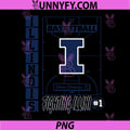 Illinois Fighting Illini Basketball PNG, Vintage Court Orange PNG 