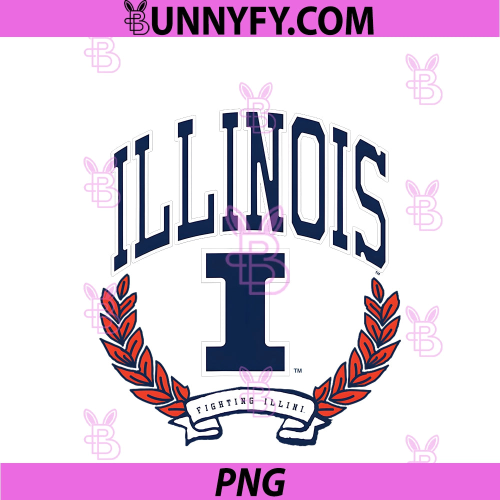 Illinois Fighting Illini PNG, Victory Vintage Orange PNG