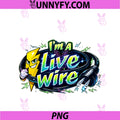 Im A Live Wire PNG, Electrician Humor Lightning Bolt Graphic PNG