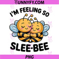 Im Feeling So Slee-Bee PNG, Cute Bee Pun Cozy PNG