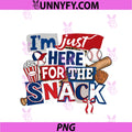Im Just Here For The Snacks PNG, Game Day For Women Kids Baseball PNG