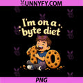 Im On A Byte Diet PNG, IT Reboot Humor Cartoon PNG
