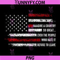 Imagine A Country PNG, So Great Patriotic Flag Quote PNG