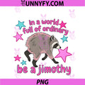 In A World Full Of Ordinary Be A Jimothy PNG, Racoon from Seattle PNG