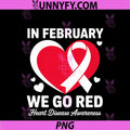 In February Go Red PNG, For Heart Disease Awareness February PNG