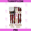 In God We Trust Patriotic USA American Flag PNG, Christian Cross PNG