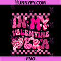 In My Valentine Era PNG, Disco Heart Girl Women Coquette Bow PNG