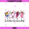In October We Wear Pink PNG, Volleyball Breast Cancer Awareness PNG