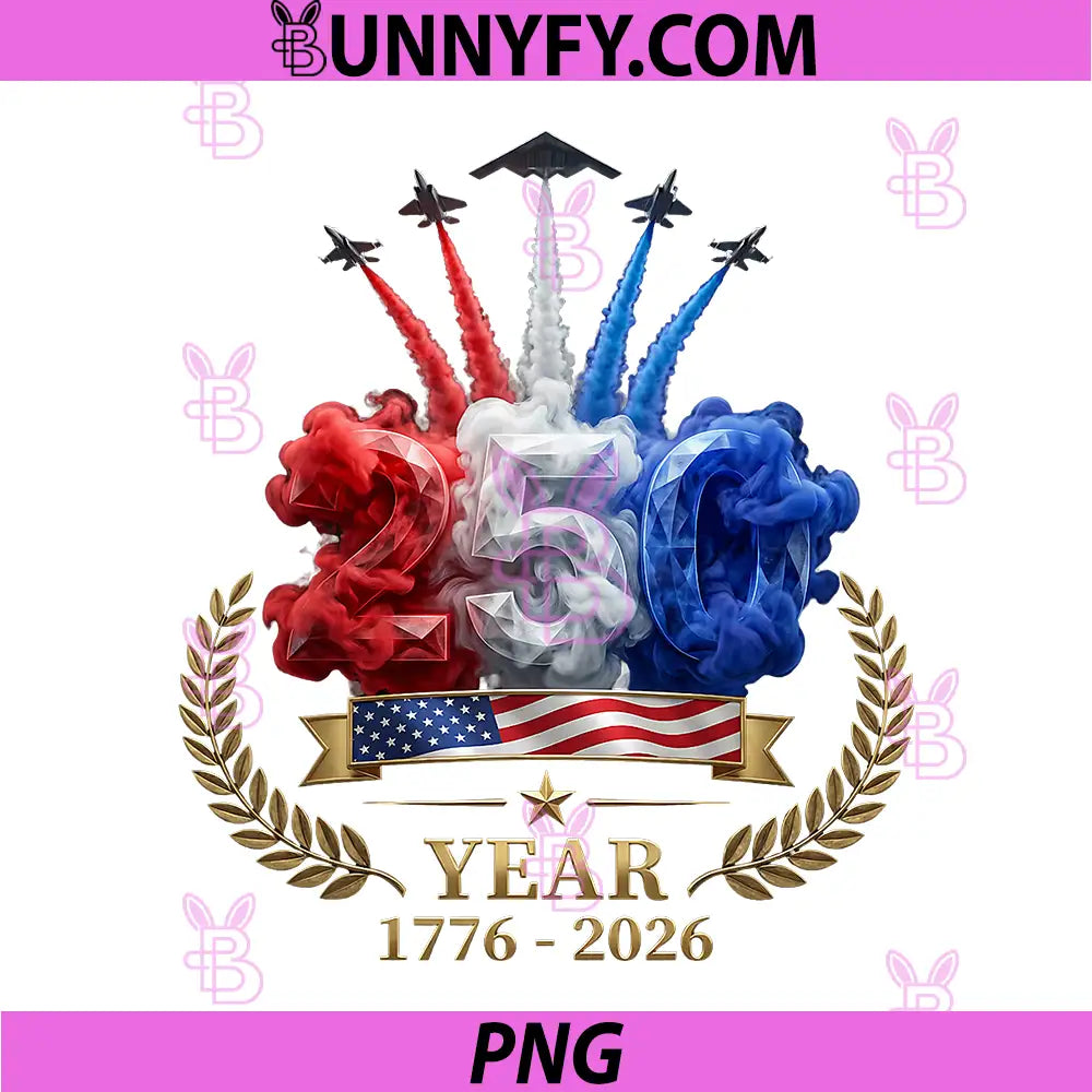 Independence Day 250th Anniversary PNG, USA Patriotic 2026 PNG