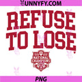 Indiana Hoosiers 2025-26 CFP PNG, National Champions Refuse Lose PNG