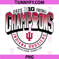 Indiana Hoosiers Big Ten Champs 2025 PNG, Football Locker Room PNG