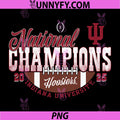 Indiana Hoosiers CFP PNG, National Champs 2025 Football Touchdown PNG