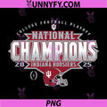 Indiana Hoosiers National Champs 2025 PNG, Football CFP Iconic PNG