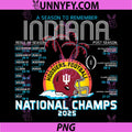Indiana Hoosiers National PNG, Champs 2025 Football CFP Score PNG