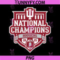 Indiana Hoosiers National Champs 2025 PNG, Football Official Gray PNG