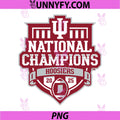 Indiana Hoosiers National Champs 2025 PNG, Football Official Logo PNG