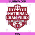 Indiana Football National Champion Design PNG, CFP 2025 Champions PNG