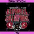Indiana Hoosiers National Champs 2025 Football PNG, CFP Lombardi PNG