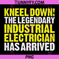 Industrial Electrician Kneel Down PNG, Funny PNG