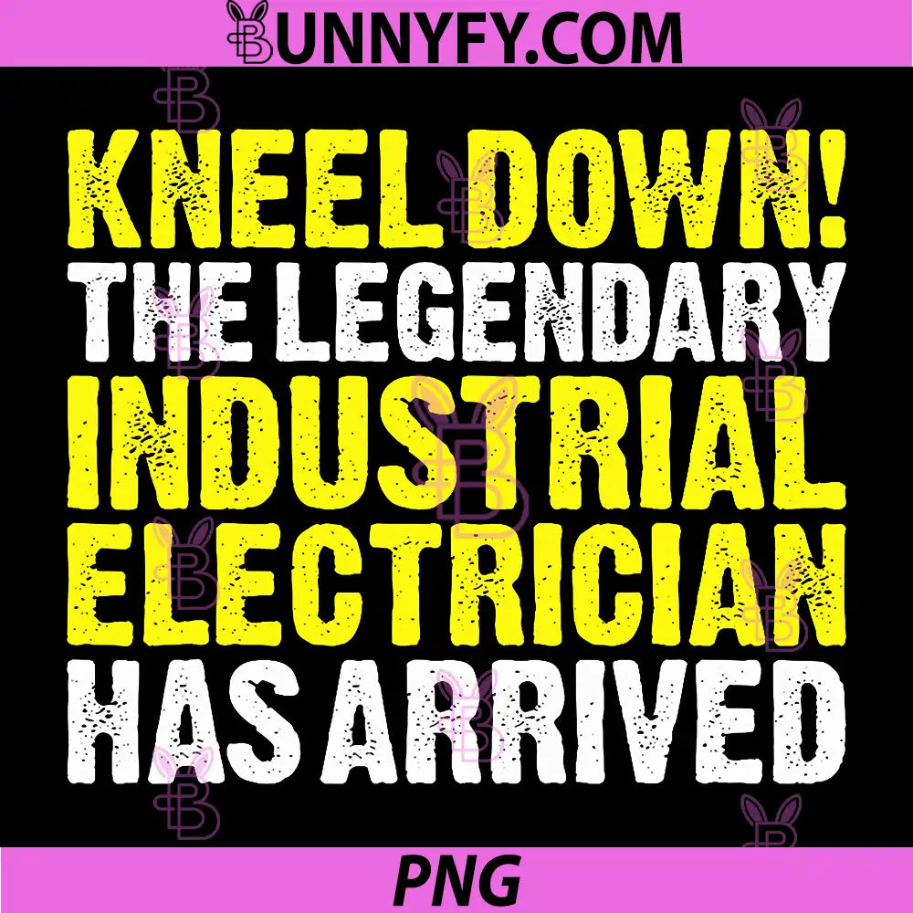 Industrial Electrician Kneel Down PNG, Funny PNG