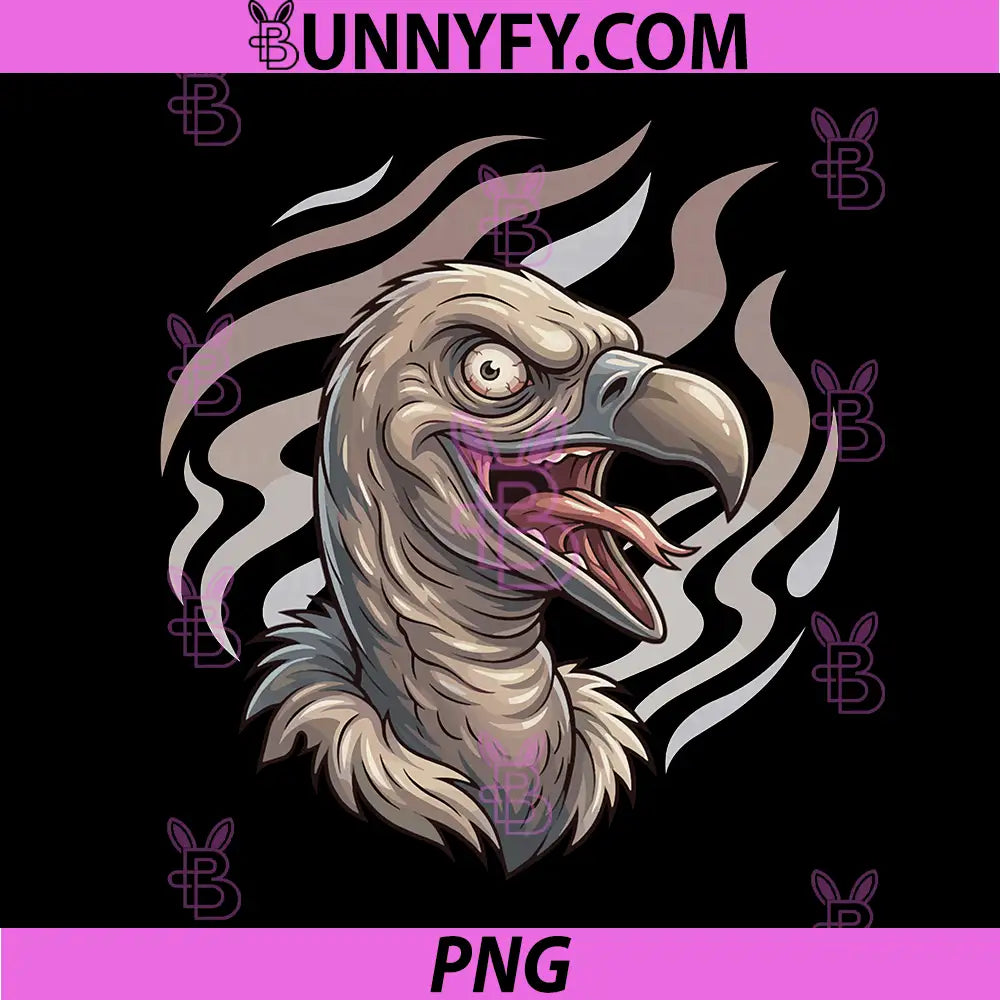 Insane Vulture Crazy PNG, Bird Halloween Horror PNG