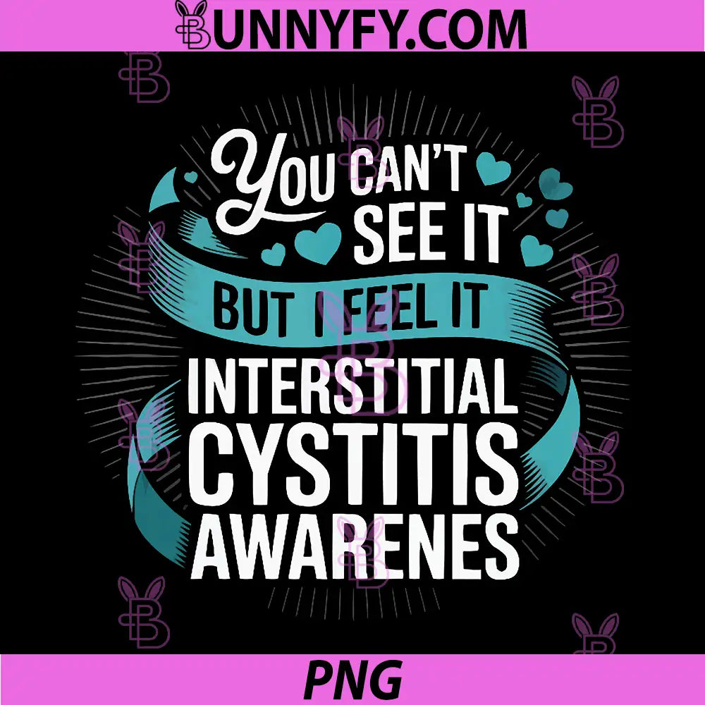 Interstitial Cystitis Awareness PNG, Bladder Pain Teal Ribbon PNG