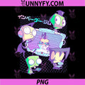 Invader Zim Pastel Cyber Grid PNG, Japanese Retro Art PNG