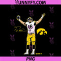 Iowa Football George PNG, Kittle Superstar Pose PNG