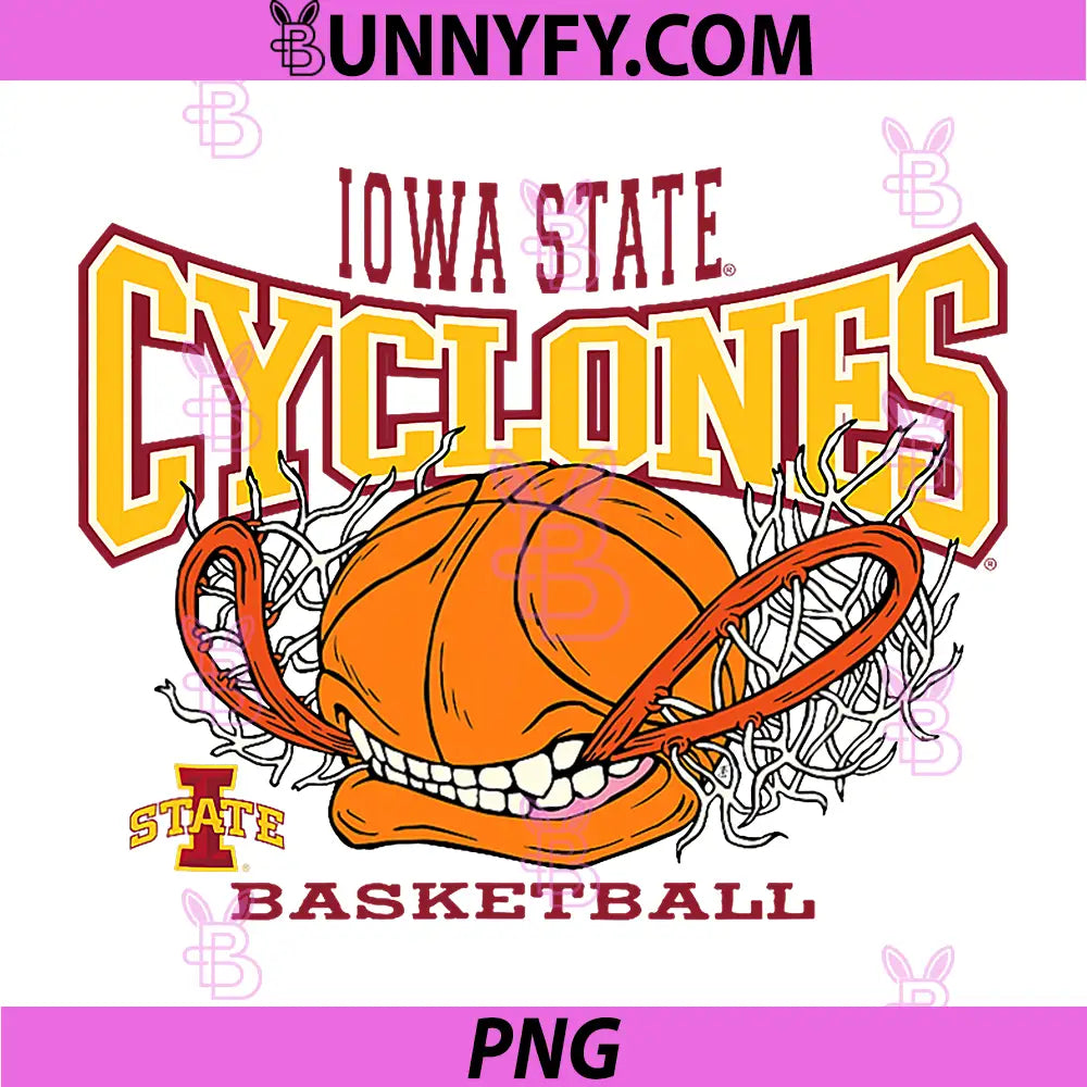 Iowa State Cyclones PNG, Basketball Bite Officially Licensed PNG
