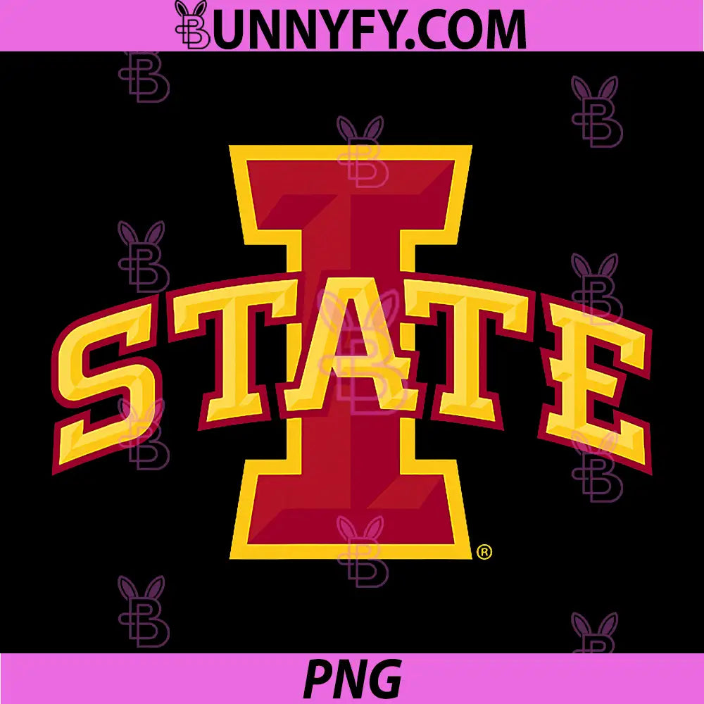 Iowa State University PNG, Cyclones Distressed Primary PNG