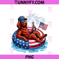 Irish Dog Setter 250th America PNG, Patriotic USA 4th Of July PNG