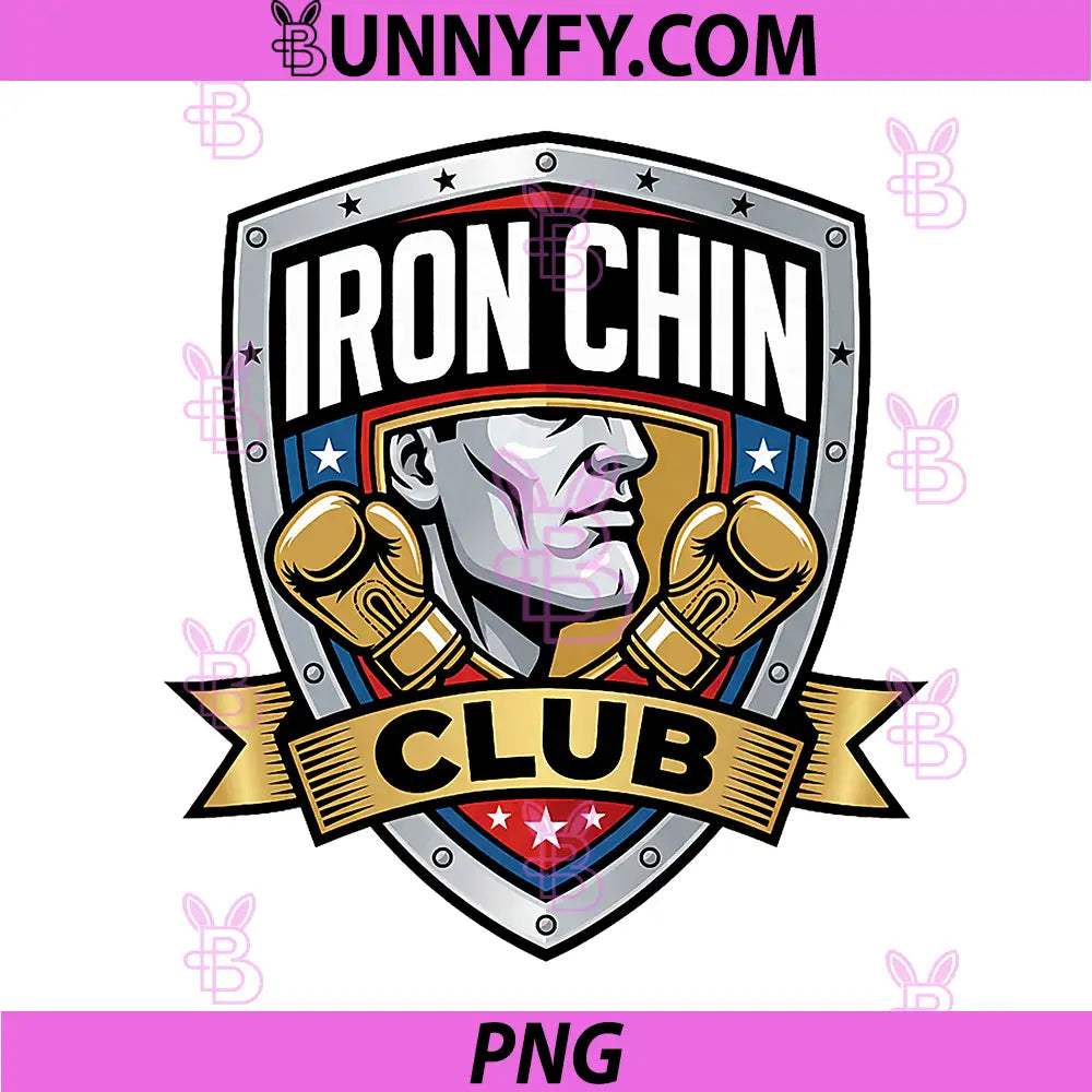 Iron Chin Club PNG, Exclusive Boxing Lover PNG