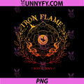Iron Flame Burn It Down Dragon Emblem PNG, Fantasy Fire Crest Artwork PNG