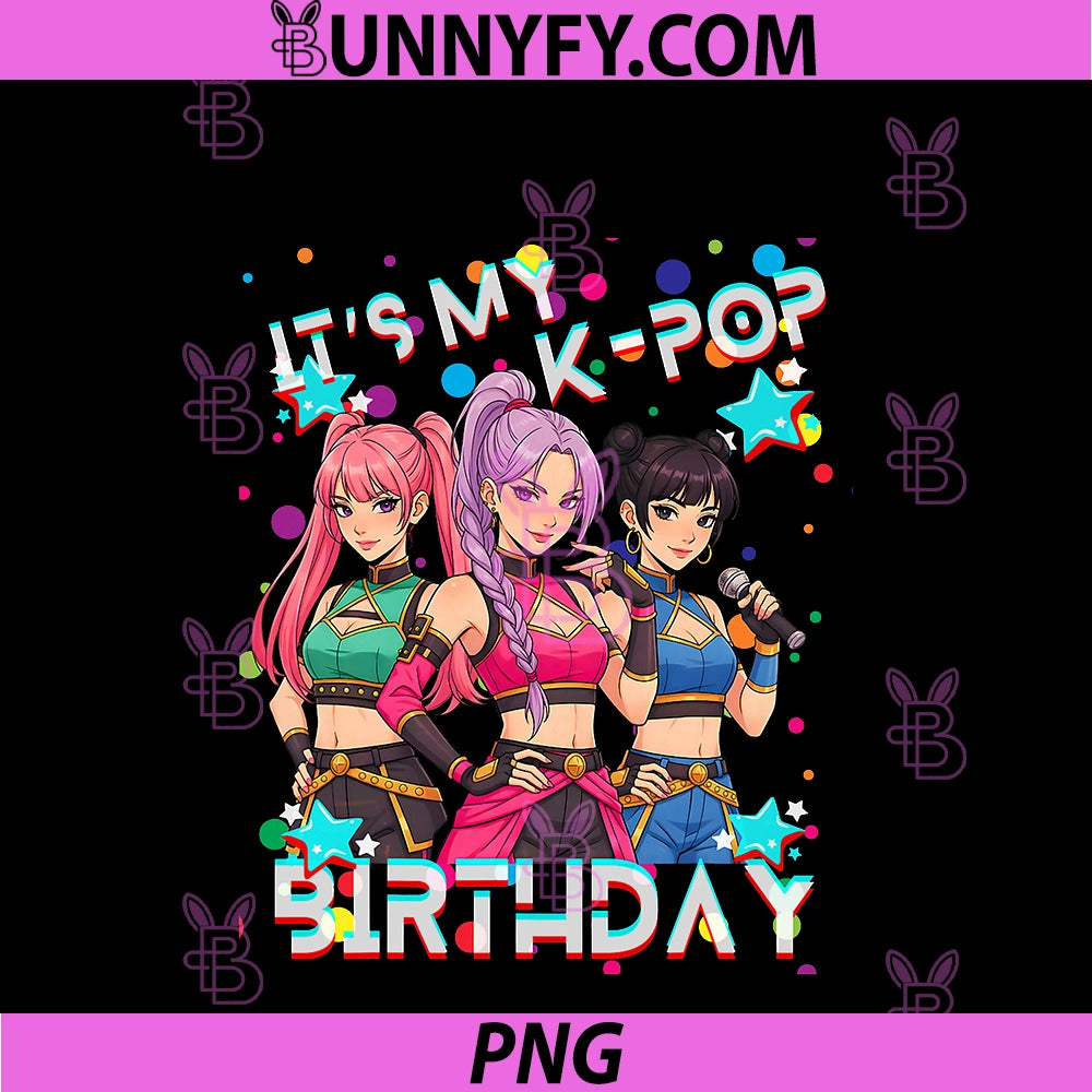 It's K-Pop Birthday Girls PNG, K-pop Energy 2nd Birthday K pop PNG