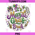 It's Mardi Gras Bruh PNG, Music New Orleans Carnival PNG