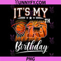 It's My 13th Birthday Basketball PNG, Theme 13 Years Old Birthday PNG