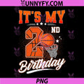 Its My 2nd Birthday PNG, Basketball Theme 2 Year Old Bday PNG
