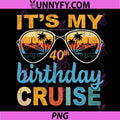 Its My 40th Birthday Cruise PNG, Vintage Summer Cruising PNG