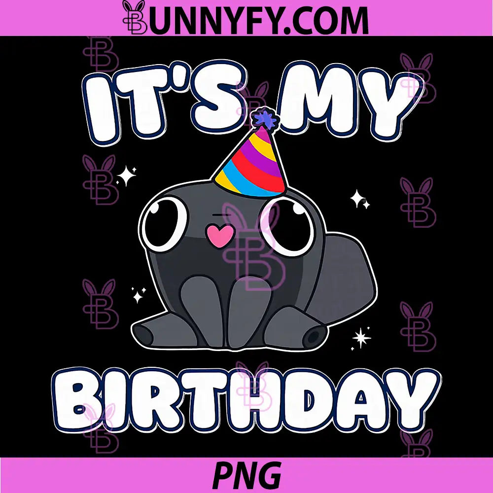 It's My Birthday Minimalist PNG, Funny dandy's Humor Decoration PNG
