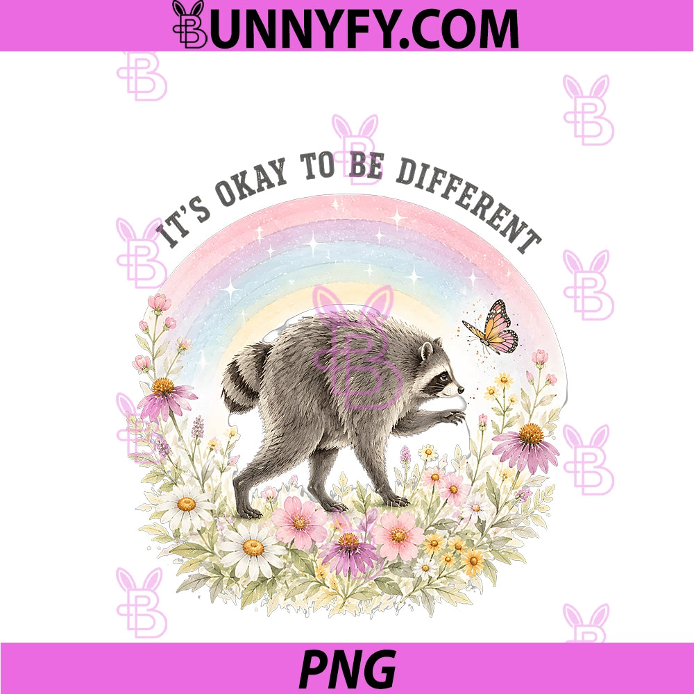 It's Okay To Be Different PNG, Jimothy Viral Raccoon PNG