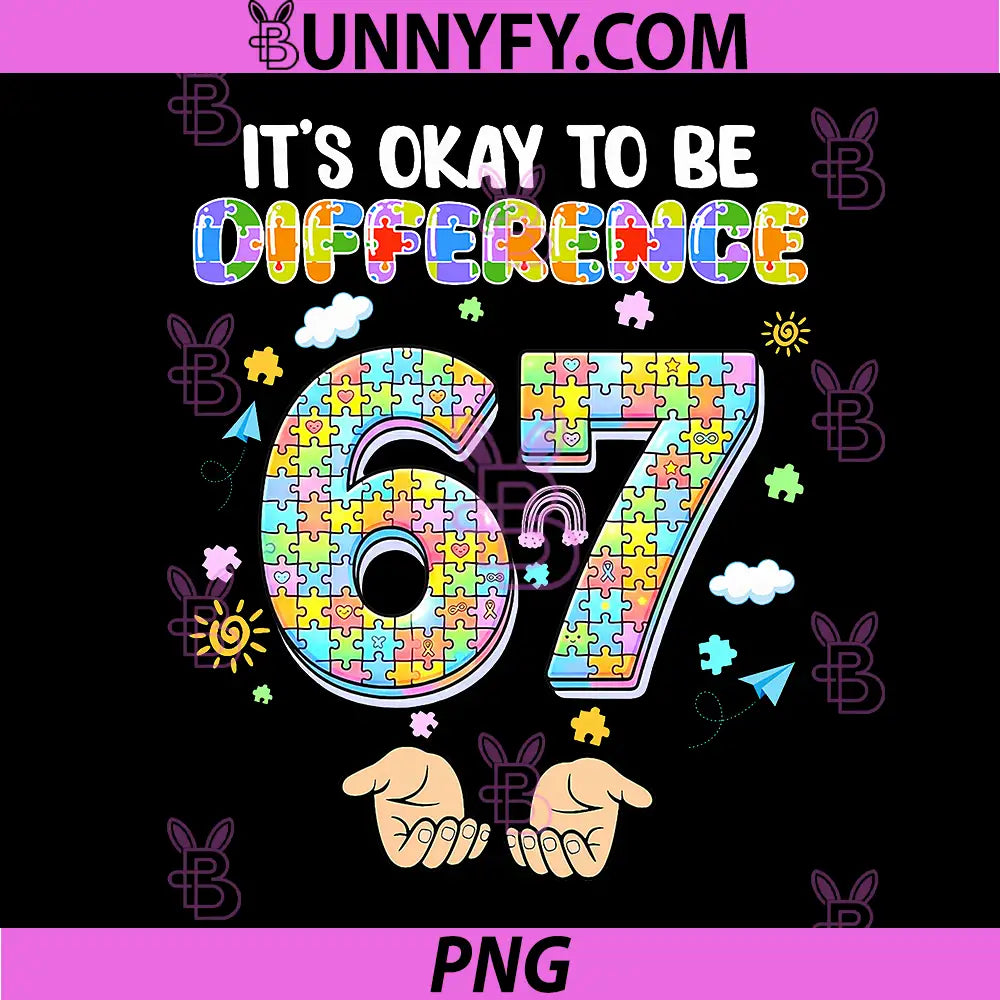Its Okay to Be Different 67 PNG, Hand Signs Autism Awareness PNG