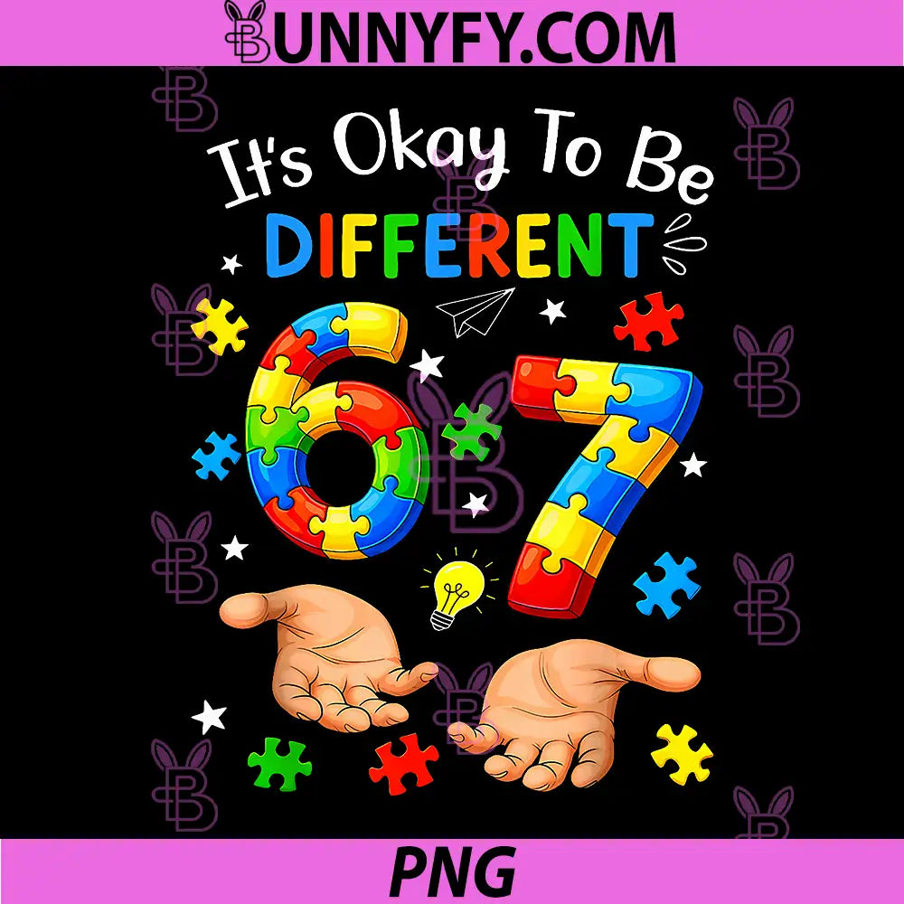 Its Okay to Be Different 67 PNG, Hand Signs Autism Awareness PNG
