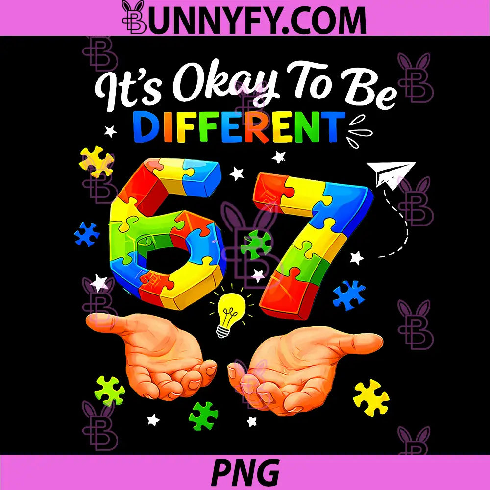 Its Okay to Be Different PNG, 67 Hand Signs Autism Awareness PNG
