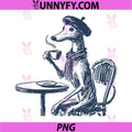 Italian Greyhound Whippet Iggy PNG, Paris Cafe Beret Coffee Dog PNG