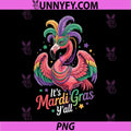 Its Mardi Gras Y'all PNG, Flamingo Mardi Gras PNG